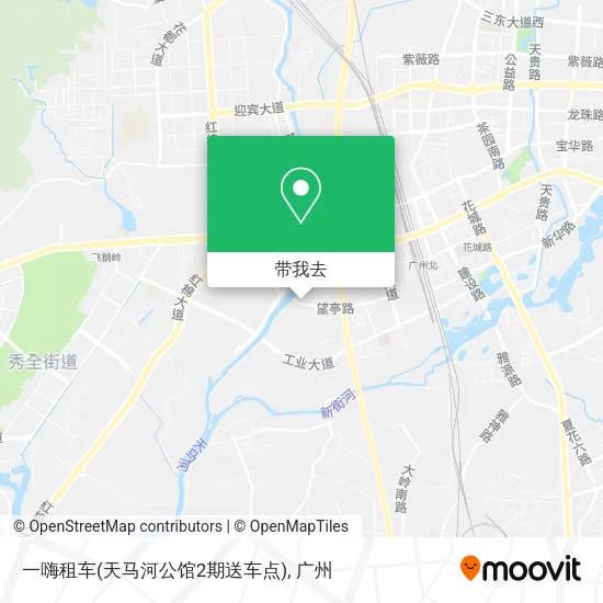 一嗨租车(天马河公馆2期送车点)地图