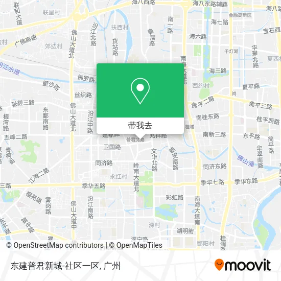 东建普君新城-社区一区地图