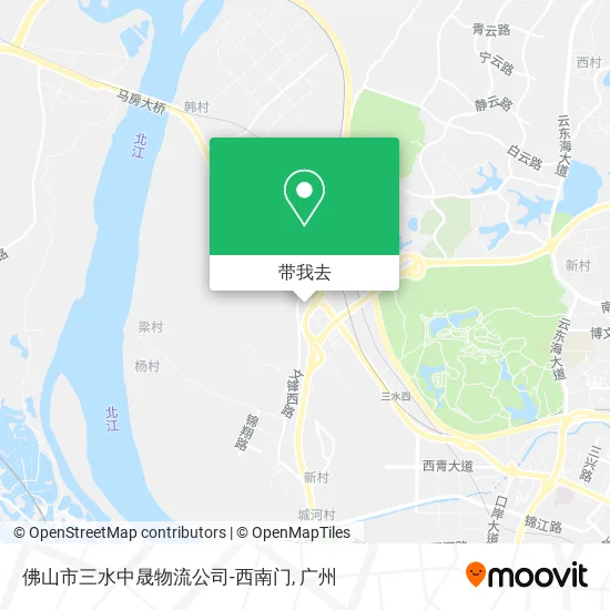 佛山市三水中晟物流公司-西南门地图