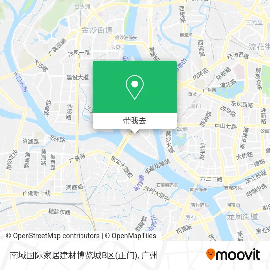 南域国际家居建材博览城B区(正门)地图