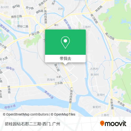 碧桂园钻石郡二三期-西门地图
