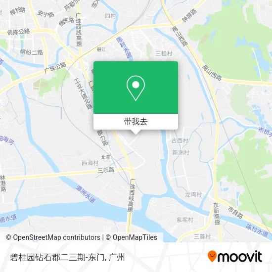 碧桂园钻石郡二三期-东门地图