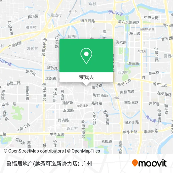 盈福居地产(越秀可逸新势力店)地图