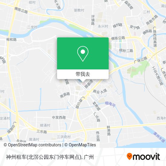 神州租车(北滘公园东门停车网点)地图