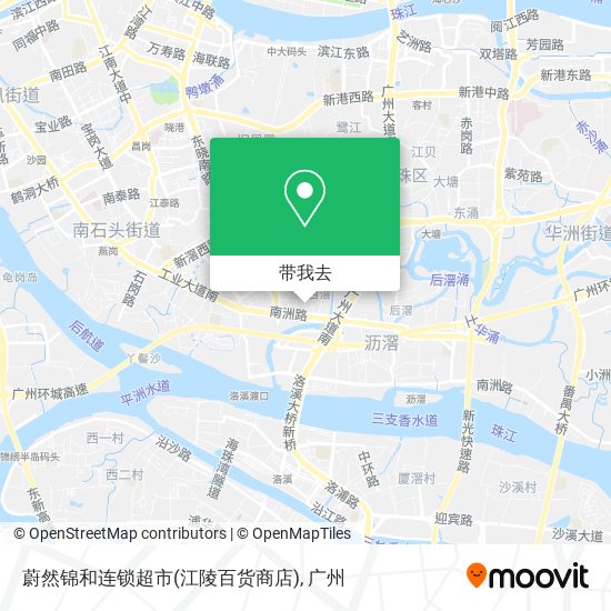 蔚然锦和连锁超市(江陵百货商店)地图