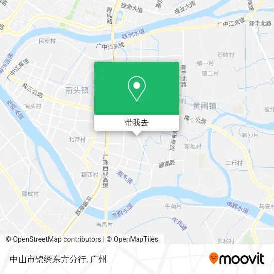 中山市锦绣东方分行地图