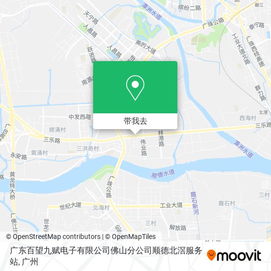 广东百望九赋电子有限公司佛山分公司顺德北滘服务站地图
