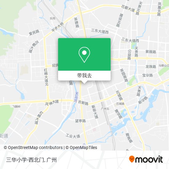三华小学-西北门地图