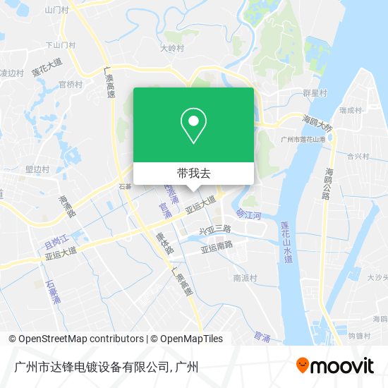 广州市达锋电镀设备有限公司地图