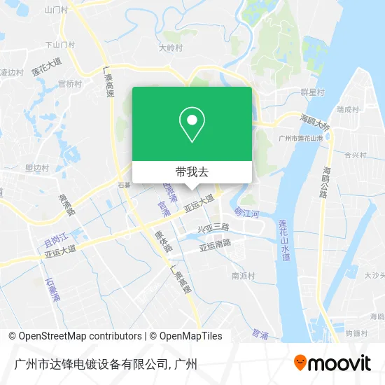 广州市达锋电镀设备有限公司地图