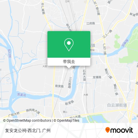 复安龙公祠-西北门地图