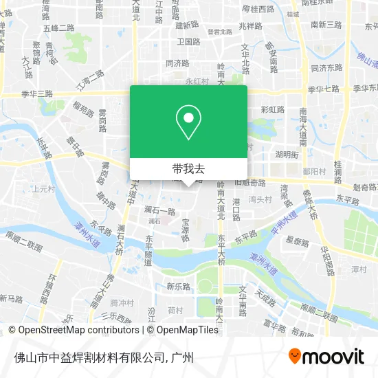 佛山市中益焊割材料有限公司地图