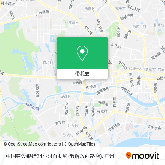 中国建设银行24小时自助银行(解放西路店)地图