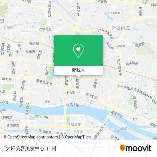 大班美容美发中心地图