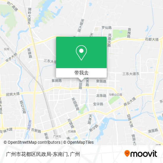 广州市花都区民政局-东南门地图