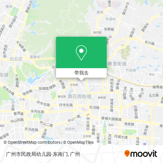广州市民政局幼儿园-东南门地图