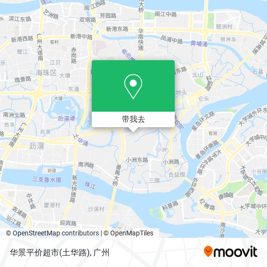 华景平价超市(土华路)地图