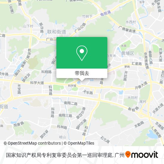 国家知识产权局专利复审委员会第一巡回审理庭地图