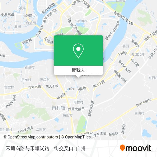 禾塘岗路与禾塘岗路二街交叉口地图