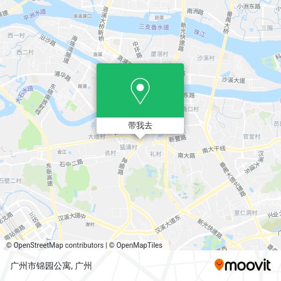 广州市锦园公寓地图