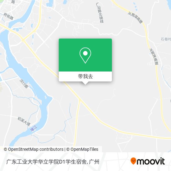 广东工业大学华立学院D1学生宿舍地图
