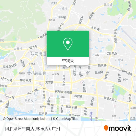 阿胜潮州牛肉店(林乐店)地图