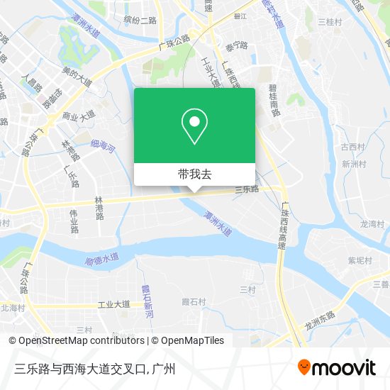 三乐路与西海大道交叉口地图