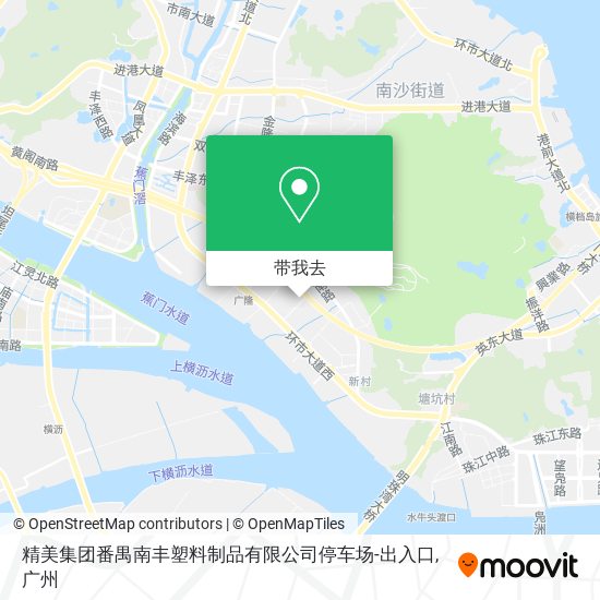 精美集团番禺南丰塑料制品有限公司停车场-出入口地图