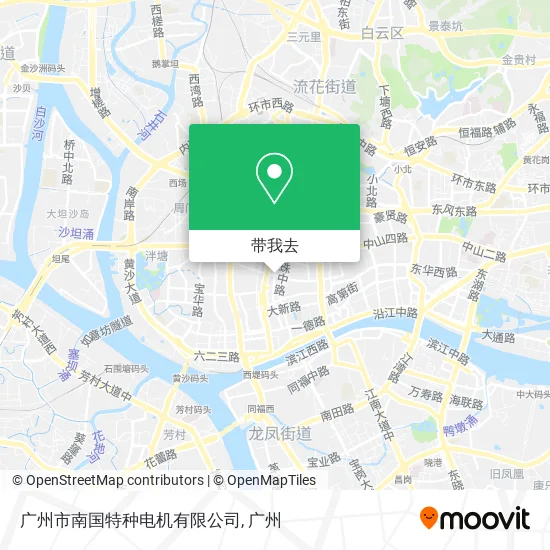 广州市南国特种电机有限公司地图