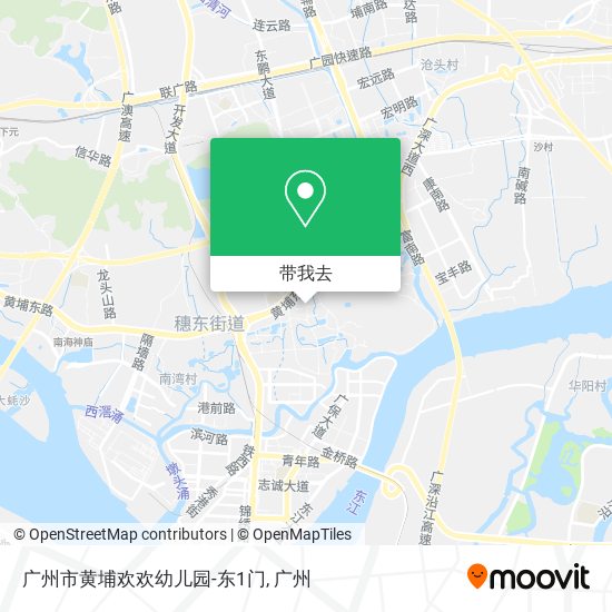 广州市黄埔欢欢幼儿园-东1门地图