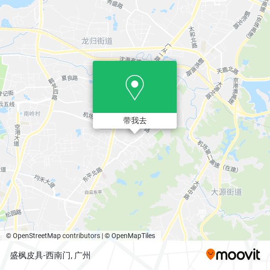 盛枫皮具-西南门地图
