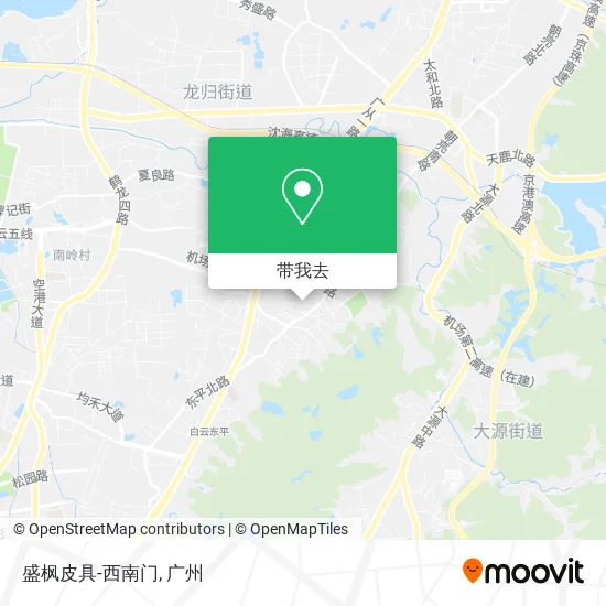 盛枫皮具-西南门地图