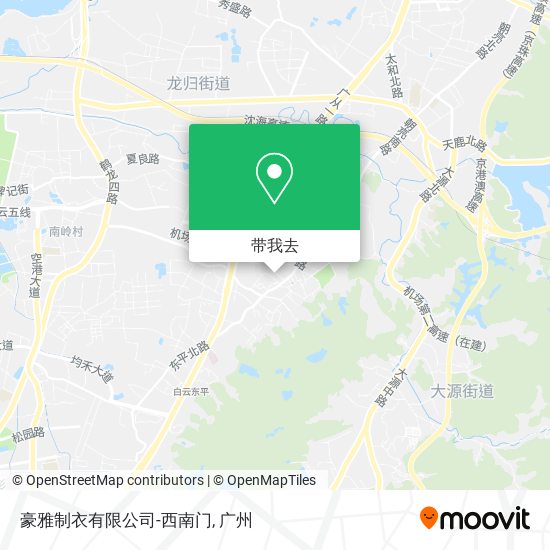 豪雅制衣有限公司-西南门地图