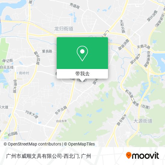广州市威顺文具有限公司-西北门地图