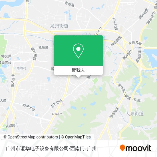 广州市谊华电子设备有限公司-西南门地图