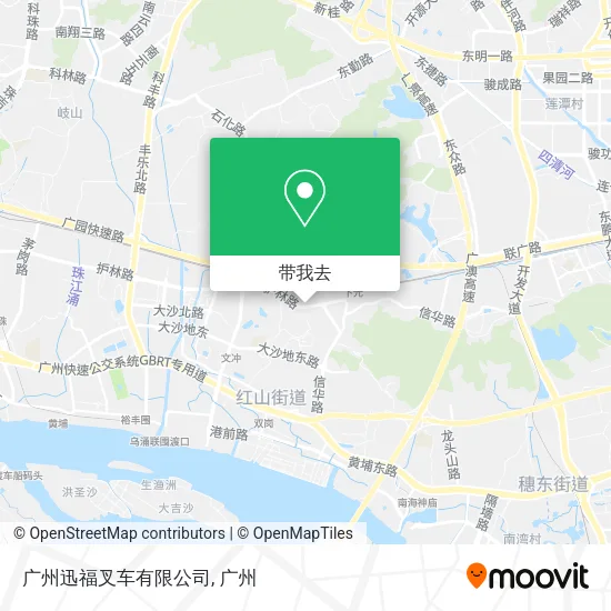 广州迅福叉车有限公司地图
