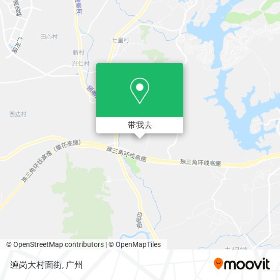 缠岗大村面街地图