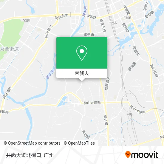 井岗大道北街口地图