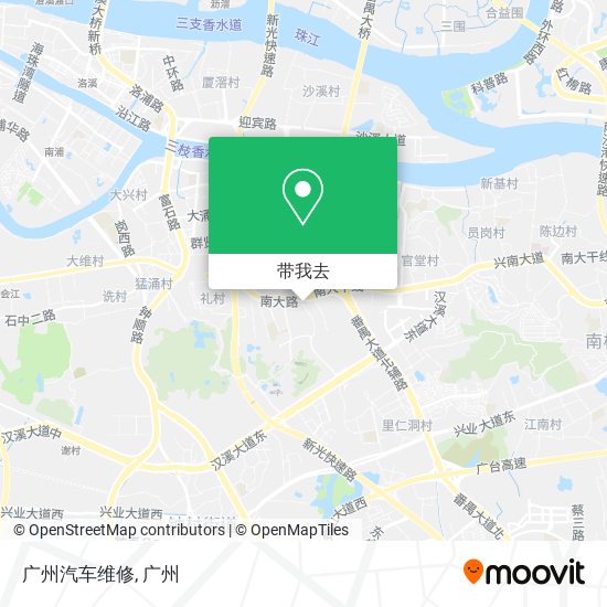 广州汽车维修地图