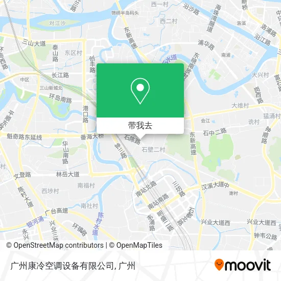 广州康冷空调设备有限公司地图