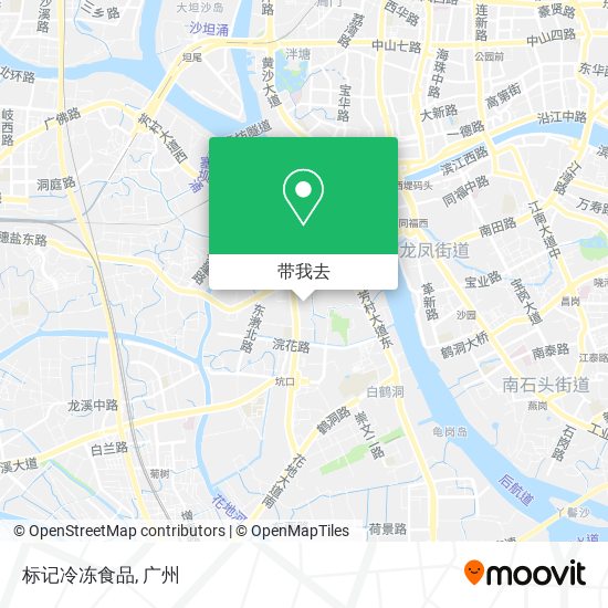 标记冷冻食品地图