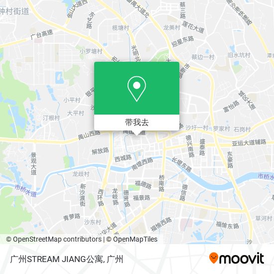 广州STREAM JIANG公寓地图