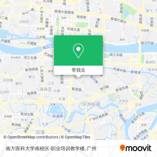 南方医科大学南校区-职业培训教学楼地图