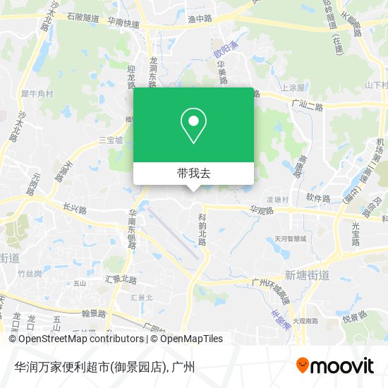 华润万家便利超市(御景园店)地图