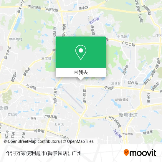 华润万家便利超市(御景园店)地图
