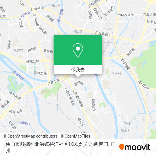 佛山市顺德区北滘镇碧江社区居民委员会-西南门地图