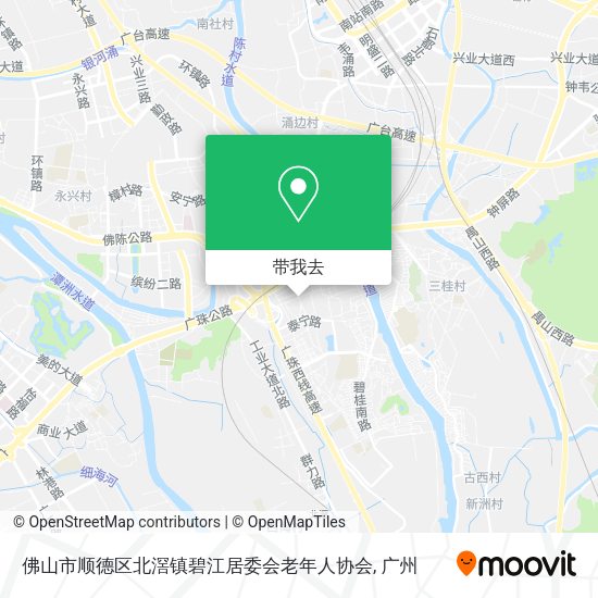 佛山市顺德区北滘镇碧江居委会老年人协会地图