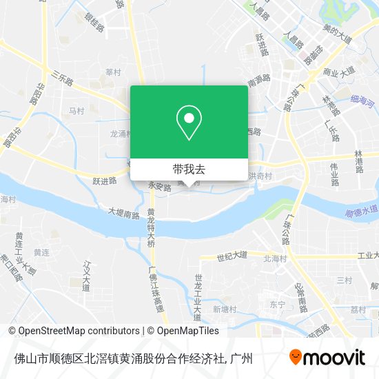 佛山市顺德区北滘镇黄涌股份合作经济社地图