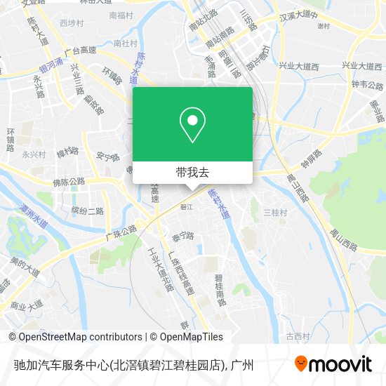 驰加汽车服务中心(北滘镇碧江碧桂园店)地图