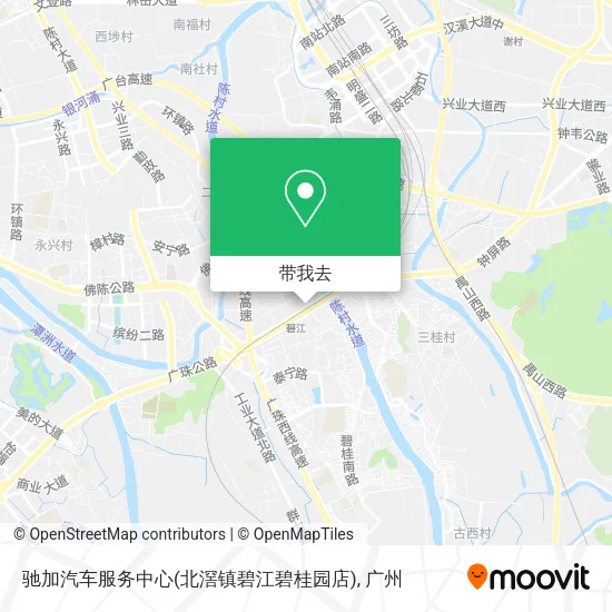 驰加汽车服务中心(北滘镇碧江碧桂园店)地图